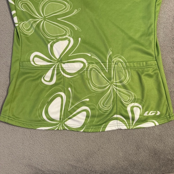 Louis Garneau Womens Short Sleeve Skin-X Cycling Jersey Shirt M Green Zip Canada - Picture 3 of 9